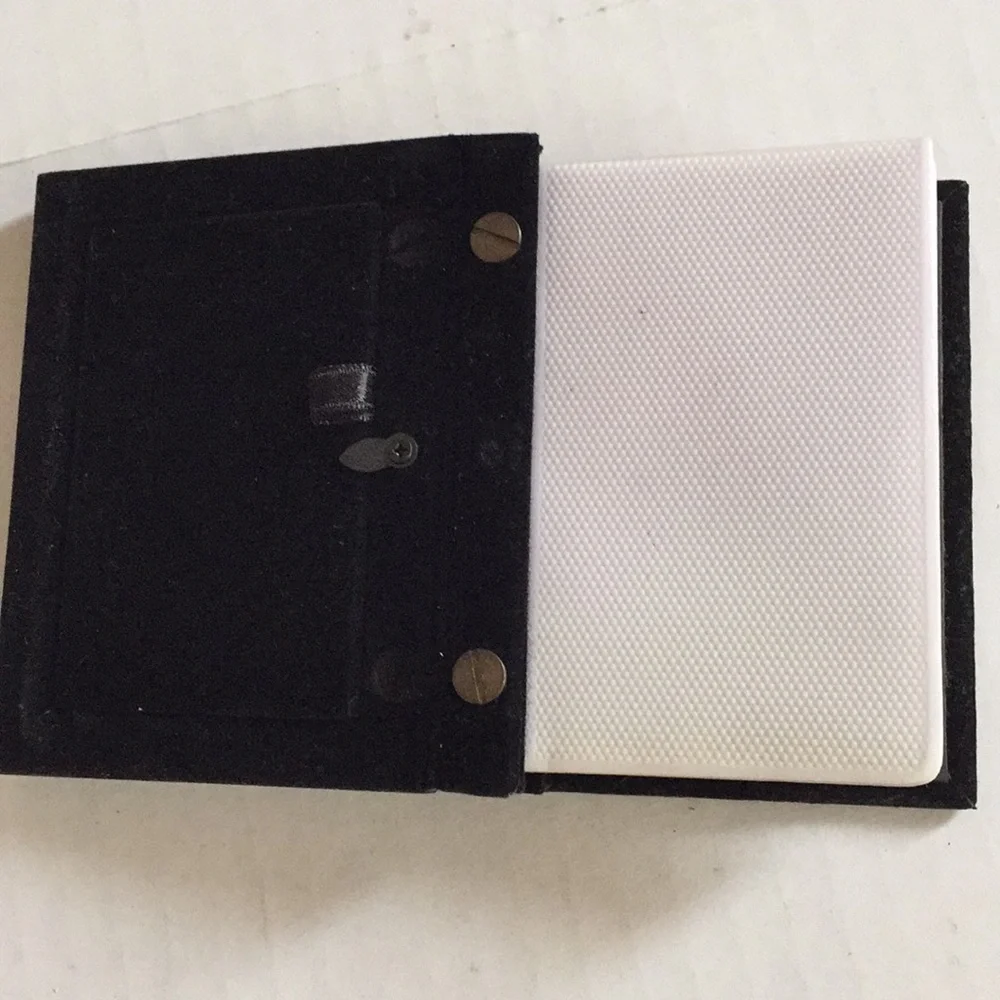 NIB Silver Plated Small Photo Book Album Holds 41 Pictures Tabletop Velvet